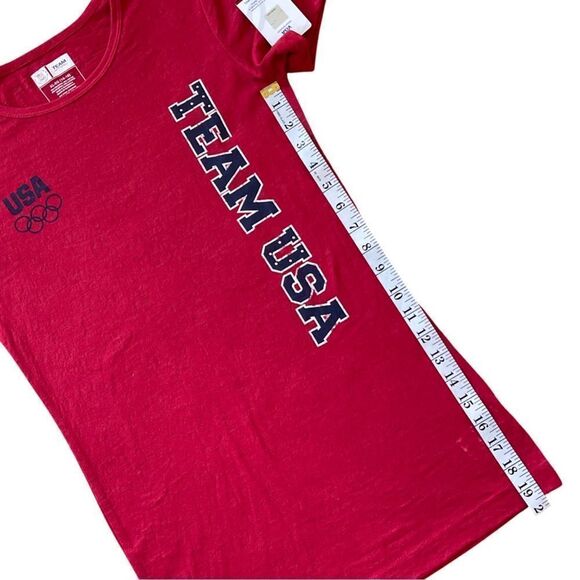 USA Olympic Team Red Burnout T-Shirt • Youth Size XL • NWT - Picture 6 of 8
